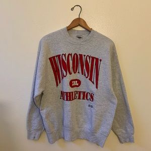 Varsity Wisconsin crew neck